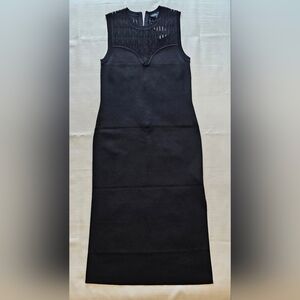 Ted Baker Sleeveless Body-con Dress, Size: 6, Color: Black
